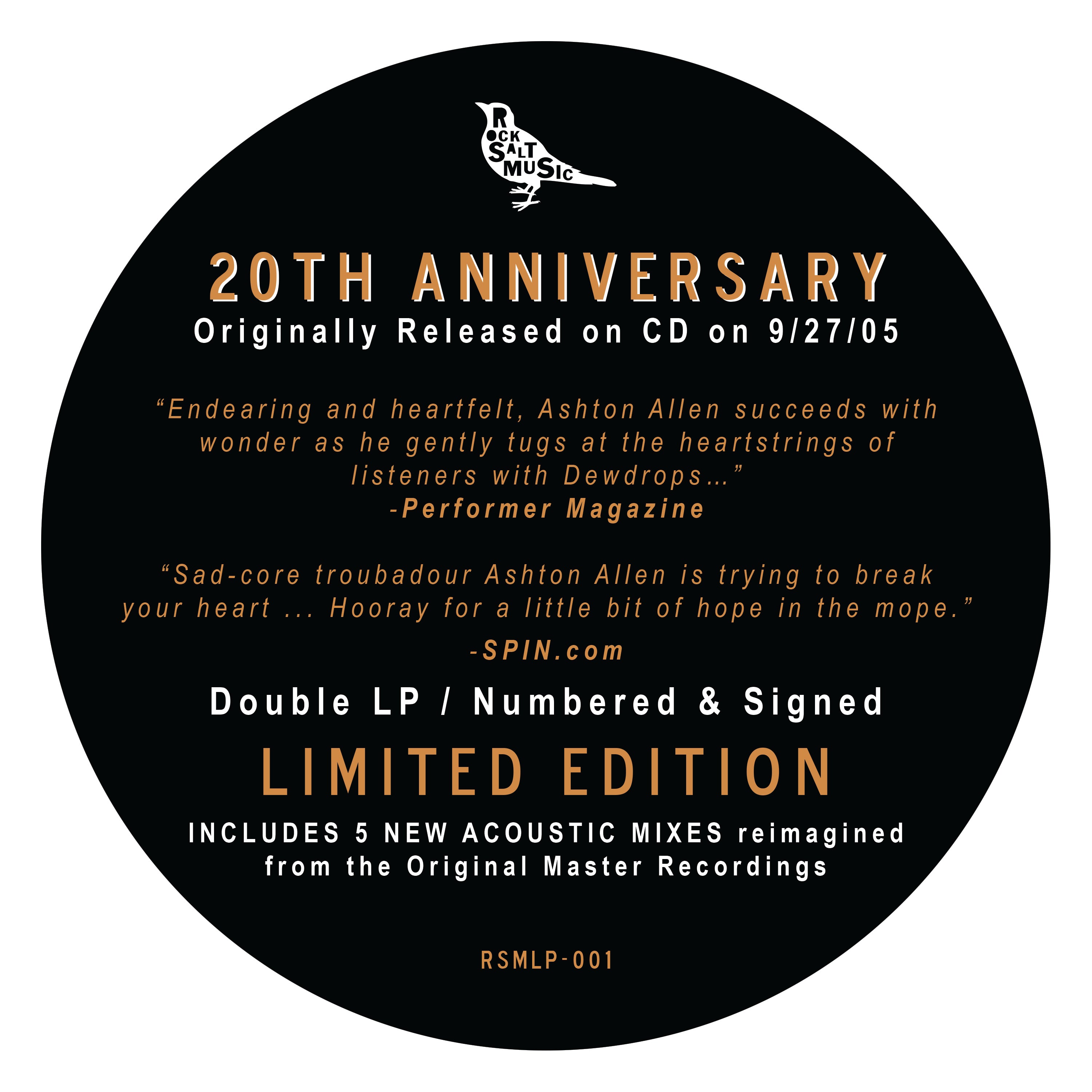 PRE-ORDER Dewdrops - 20th Anniversary Limited Edition Vinyl